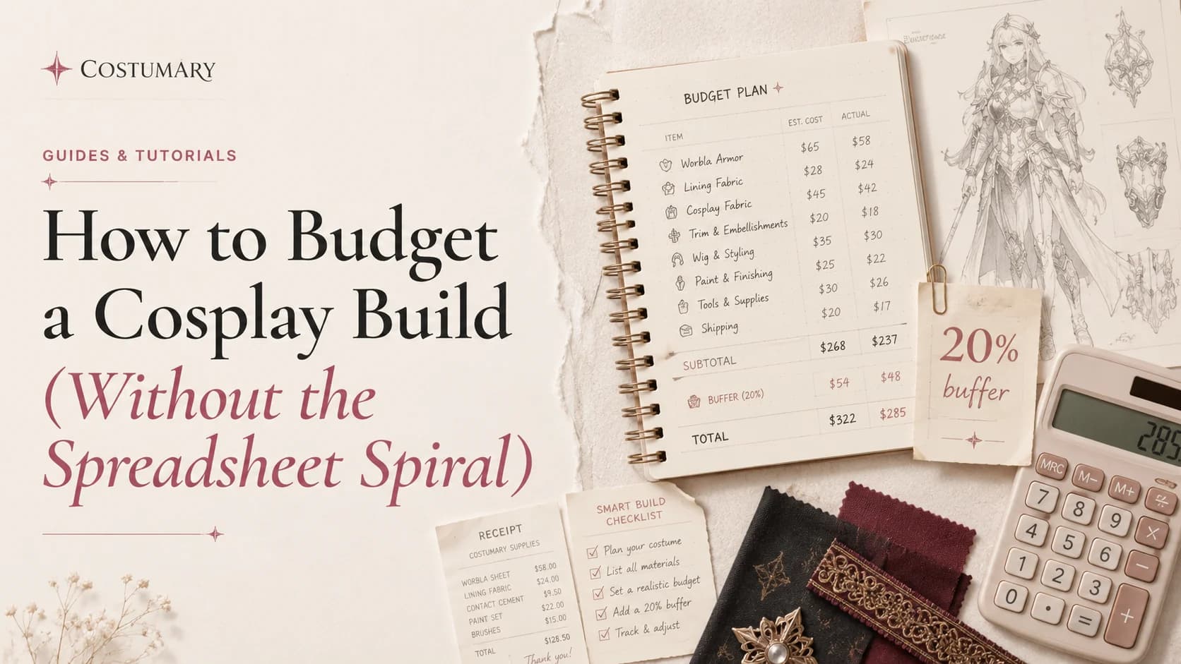How to Budget a Cosplay Build (Without the Spreadsheet Spiral)