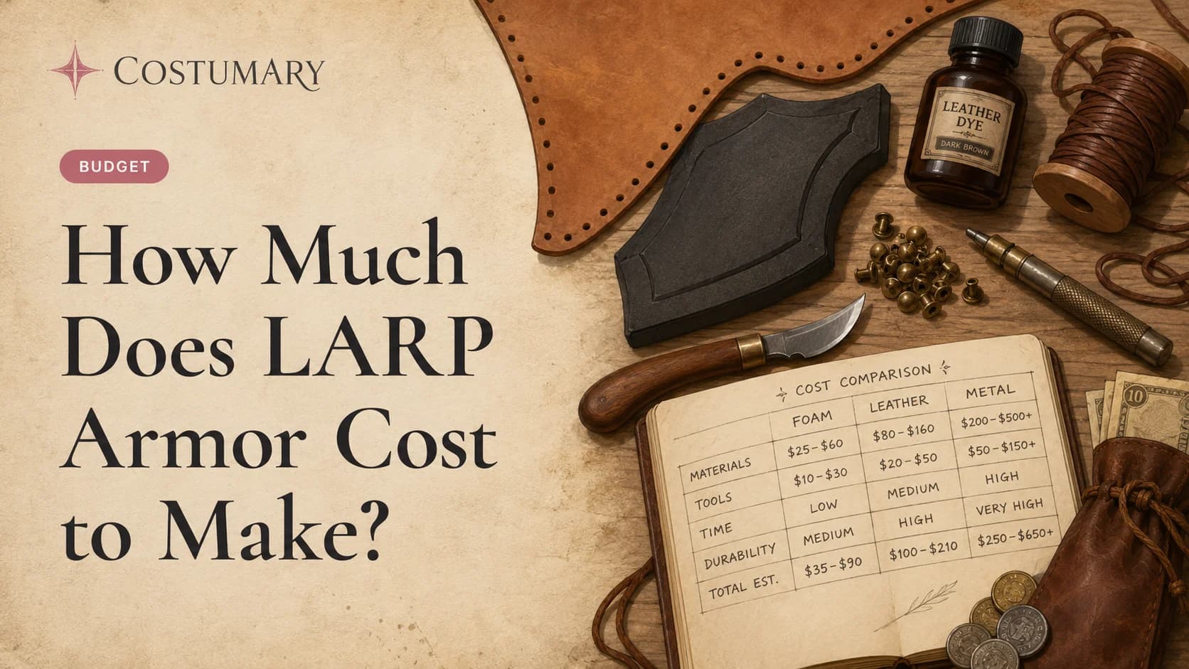 How Much Does LARP Armor Cost to Make?