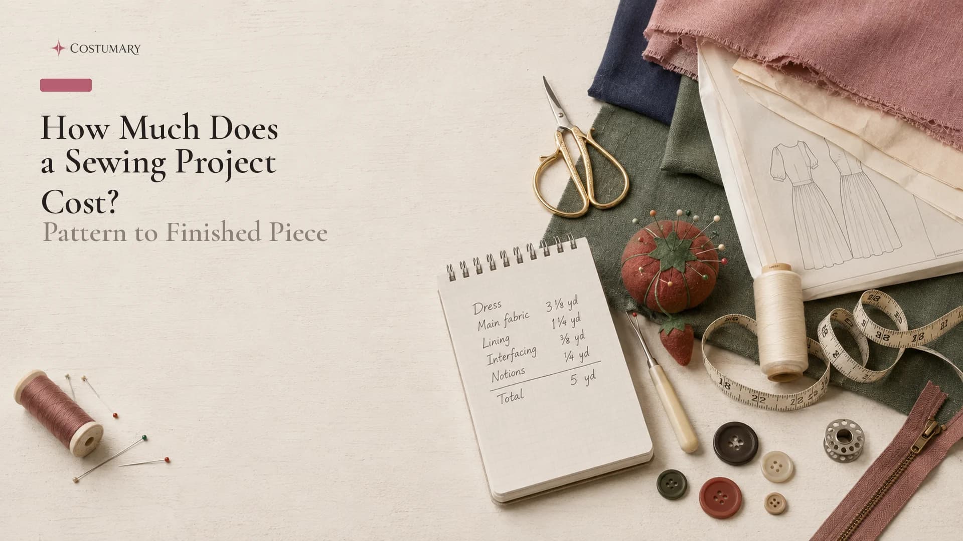 How Much Does a Sewing Project Cost? Pattern to Finished Piece